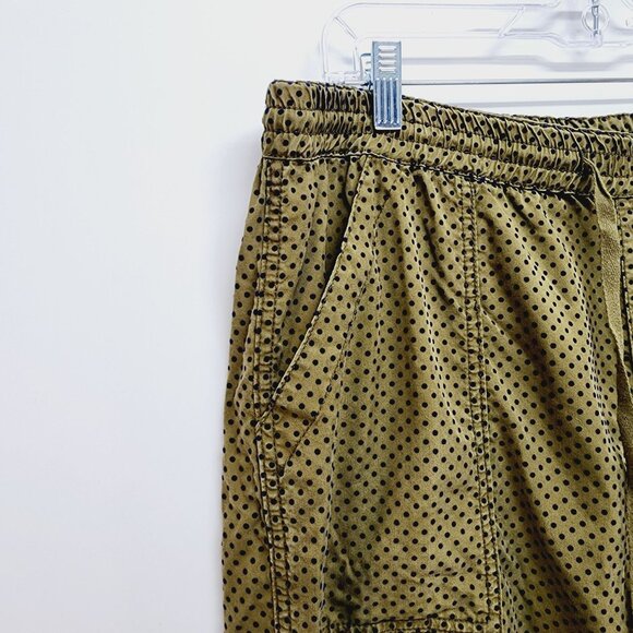 Anthropologie Womens L Pants Drawstring Waist Elastic Ankles Lyocell Blend Green - Picture 10 of 12